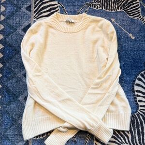 Vince Cream Cashmere Crewneck Sweater Medium